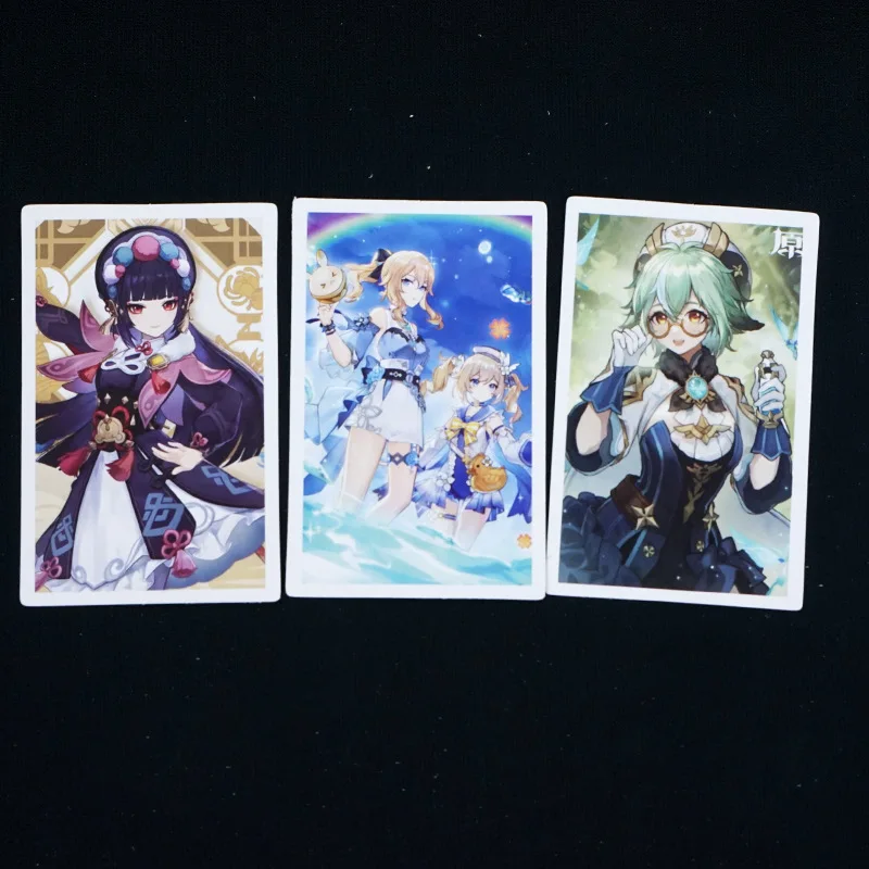 30pcs Anime Genshin Impact Lomo Cards With Postcards Box Card Games Venti XIAO HU TAO Fans Party Decorations Kids Gift Toy