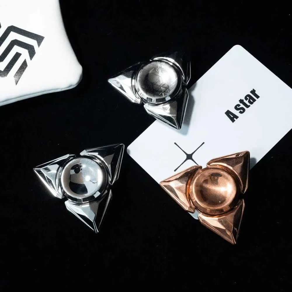 A 스타 EDC 프리즘 피젯 스피너 스트레스 해소 장난감 성인용 불안 완화 장치 삼엽 피젯 스피너
