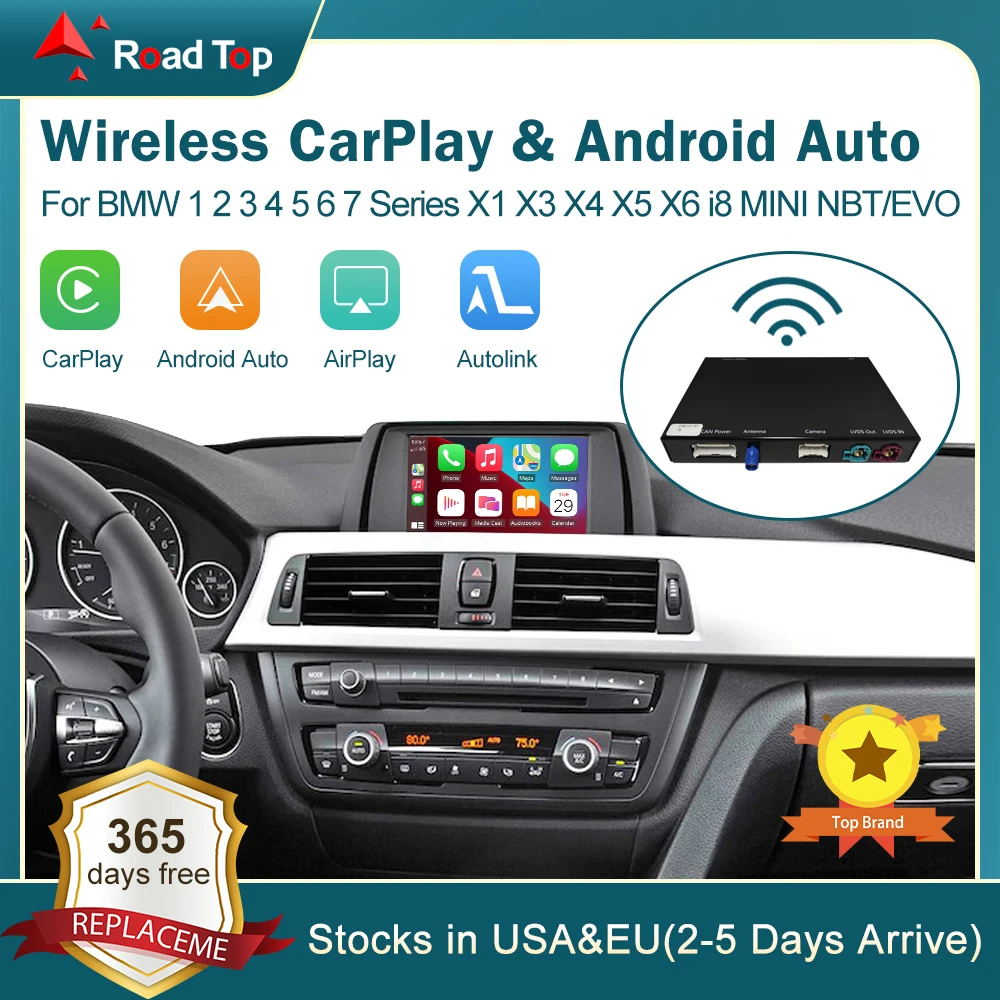 Wireless CarPlay for BMW NBT,EVO System 1 2 3 4 5 6 7 Series X1 X3 X4 X5 X6 MINI F56 F15 F16 F25 F26 F48 F01 F10 F22 F20 F30 F32