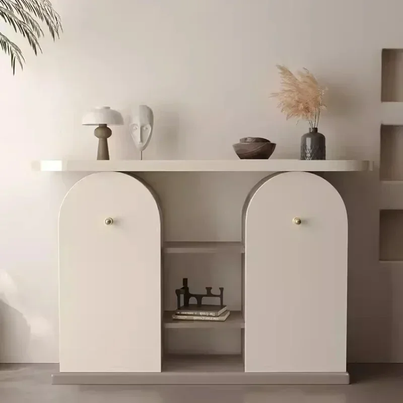 Front Door Entrance Cabinet Storage Console Wine Cabinet Wall Living Room Curio Cabinet