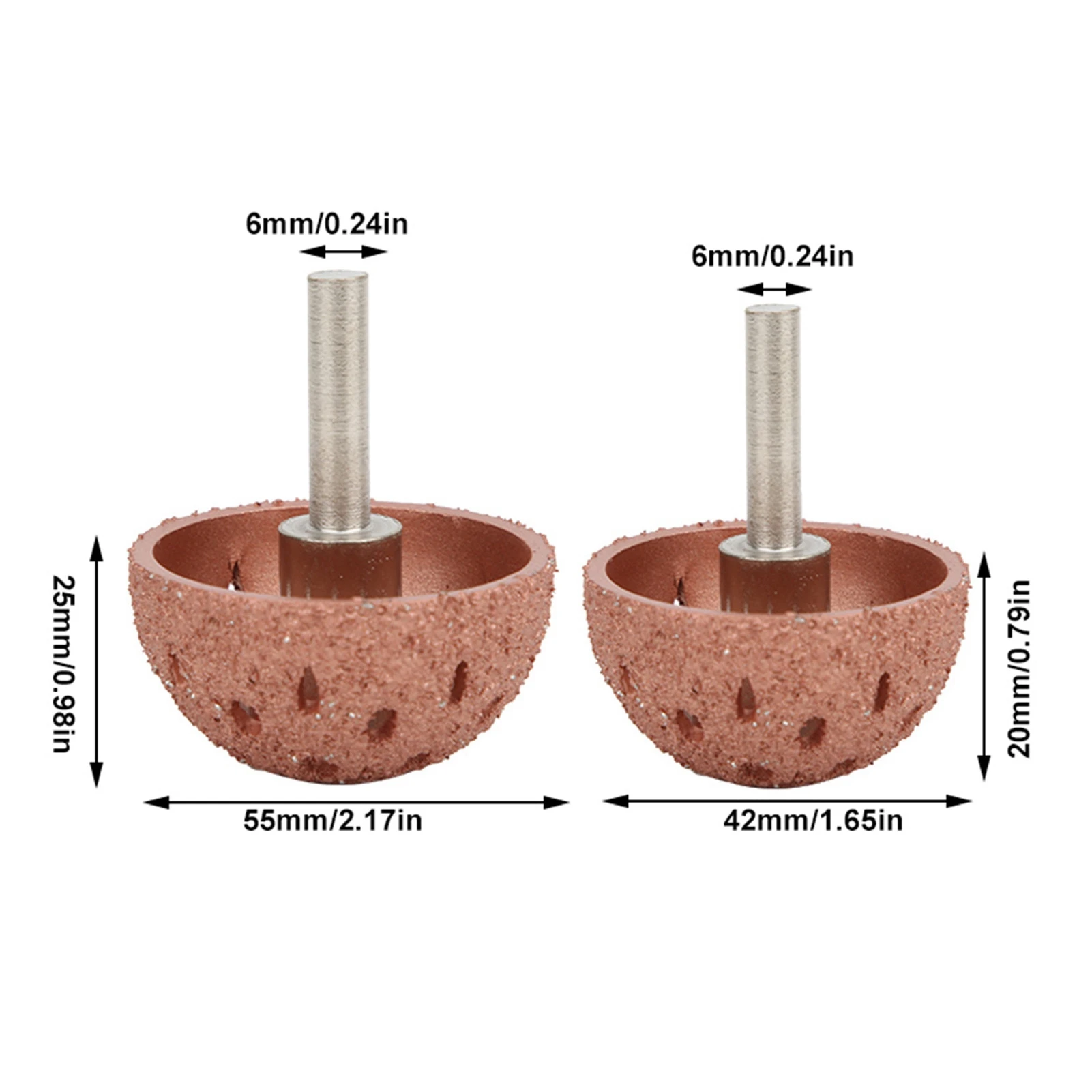 2Pcs Tungsten Steel Buffing Wheel Bowl Type Grinding Pad Grinder Power tool Accessories Grinding Pad Car Buffing Automotive Tool