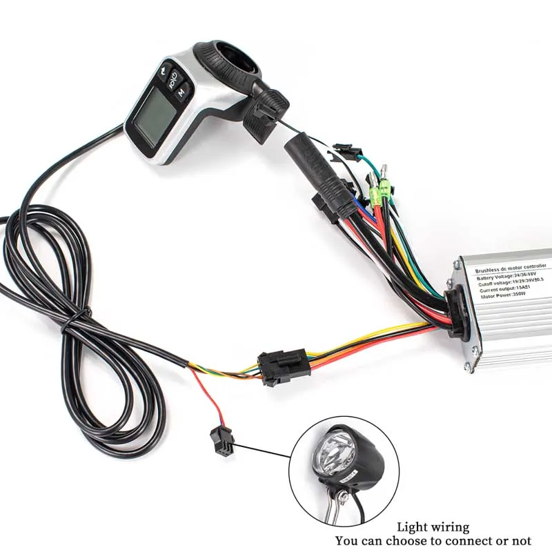 

Display 124DX with Thumb Display Ebike Scooter Controller for Motor 24V 48V 250W 350W 500W E-Bike Parts Acessories