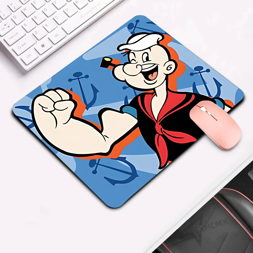 P-Popeye Mousepad HD Printing Computer Gamers Locking Edge Non-slip Mouse Pad 50x60cm Keyboard PC Desk Pad