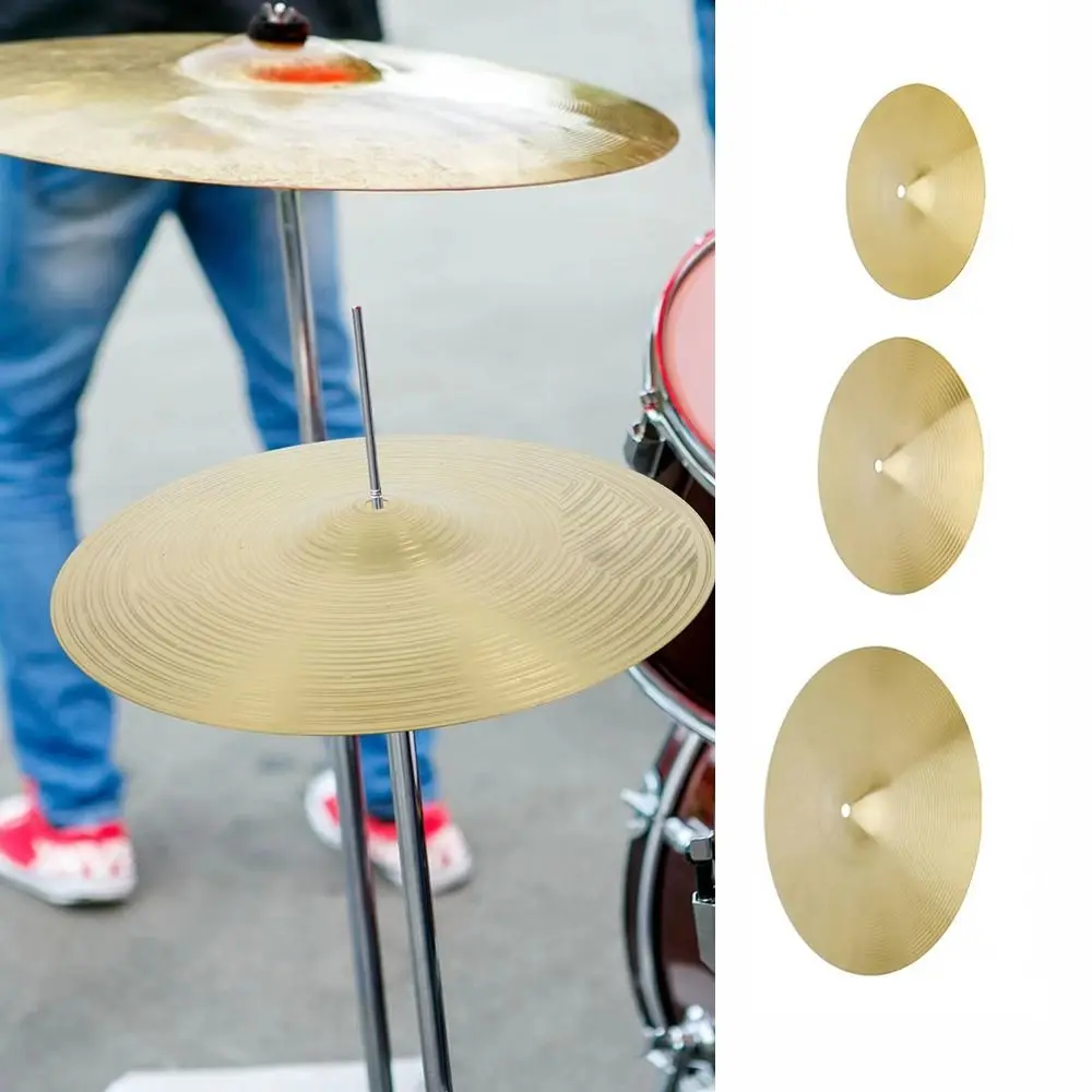 Percussion Accessories Drum Cymbals Drum Parts 6/8/10/12inch Splash Crash Hi-Hat Cymbal Drum Set Cymbal Brass