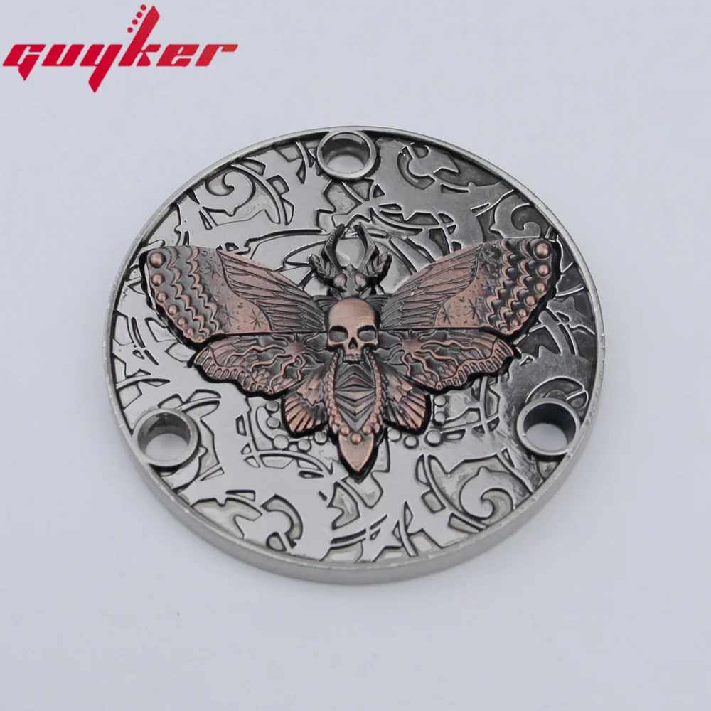 Guyker Guitar Back Cover Gear /Roulette /Butterfly Pattern Metal Toggle Switch Compatible With LP Style Guitar