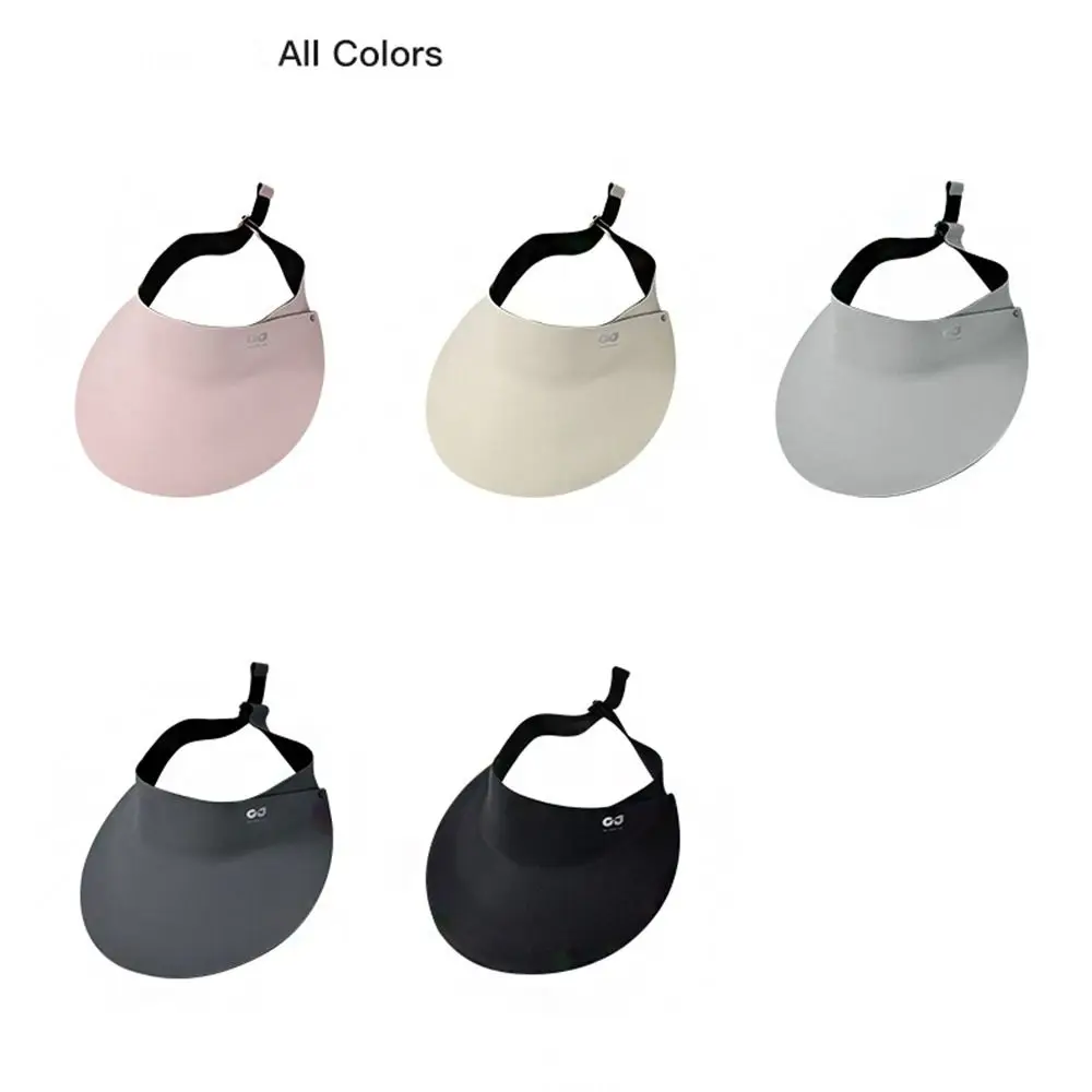 

1 Pc Fashion UV Protection Empty Top Caps Large Brim Sunscreen Hats Foldable Breathable Summer Sun Hats