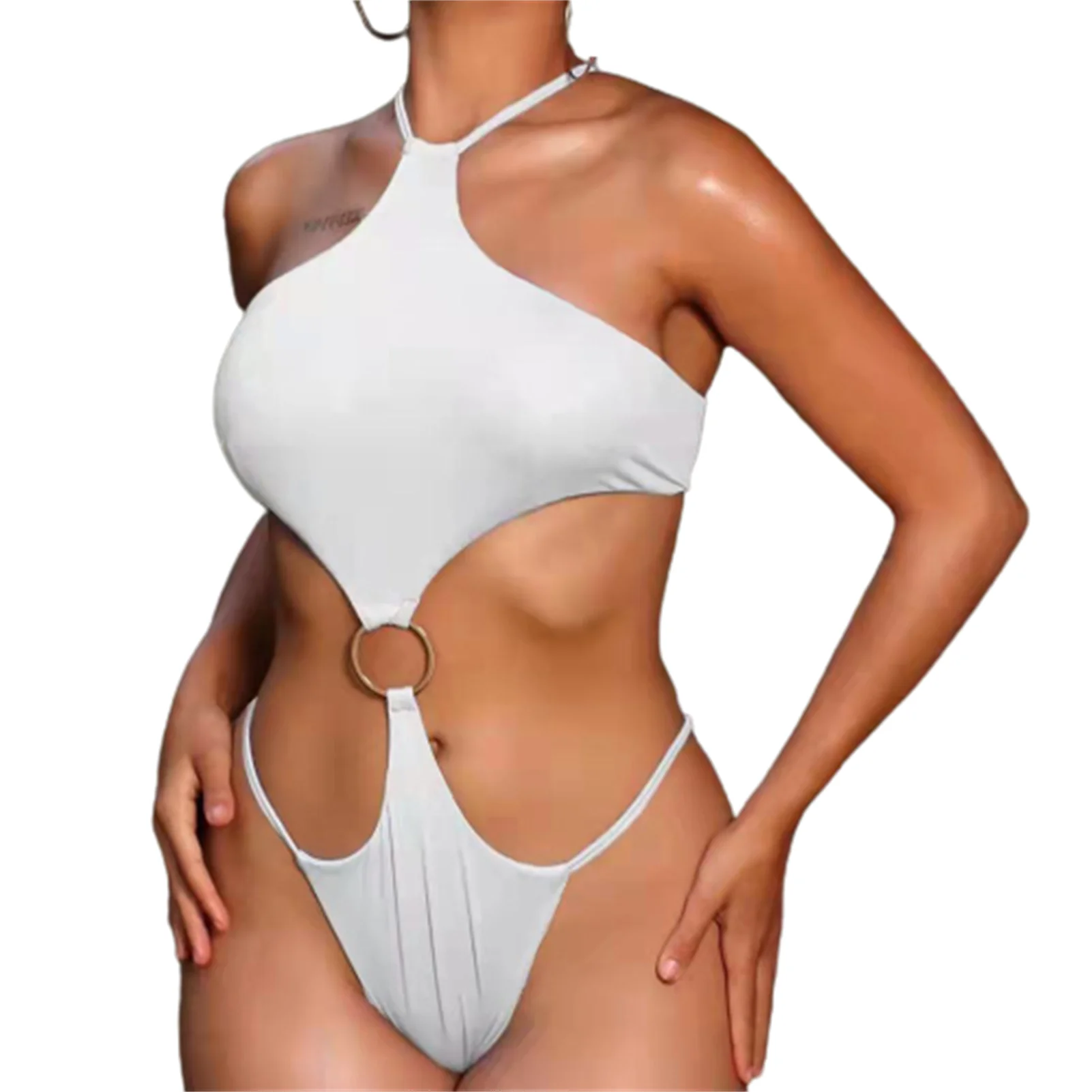 Costume da bagno intero sexy bikini hot slim per ragazza con pettorina costume da bagno estivo ad asciugatura rapida per donna Lady Beach Swim prendere il sole