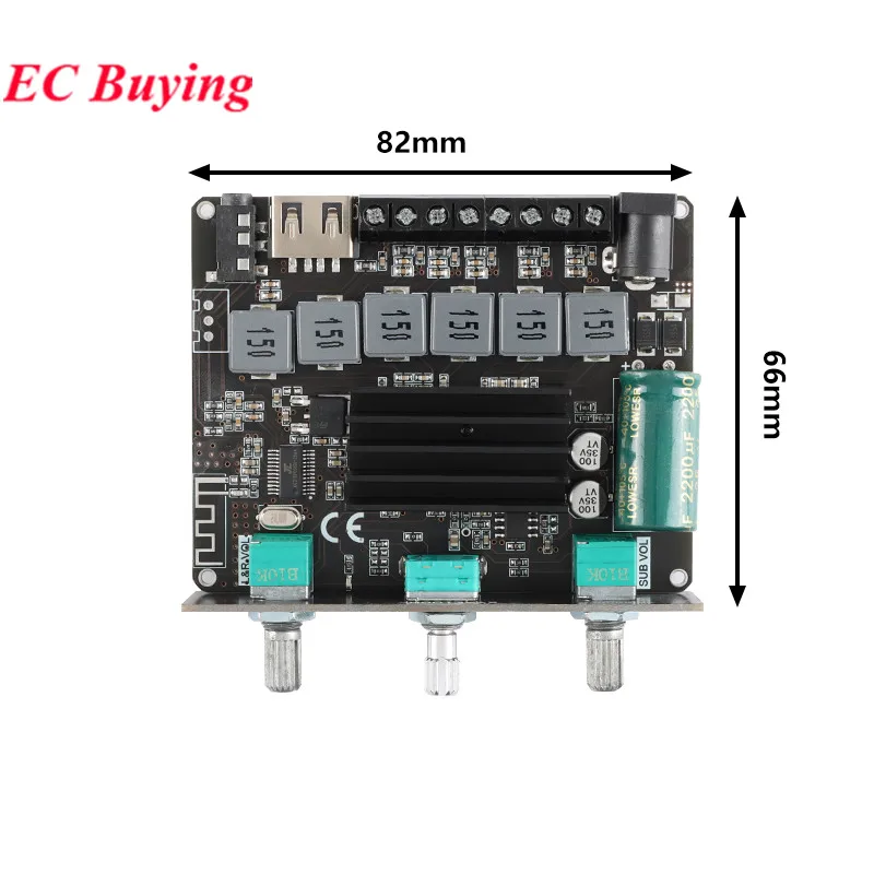 بلوتوث مكبر للصوت المجلس مع App التحكم ، ثنائي القناة ، متوافق 5.1 ، AUX ، U القرص ، USB بطاقة الصوت ، XY-E100H ، 50 واط x 2 ، 100 واط ، 2.1 ، TPA3116D2 #5