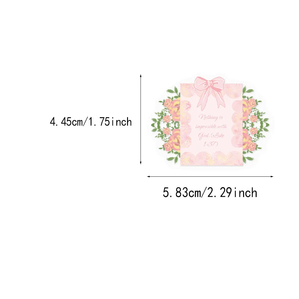 50개 핑크 리본 영어 재미있는 PET 스티커 DIY 여행가방 스케이트보드 오토바이 노트북 장식 스티커