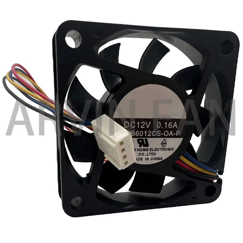 Mudo ventilador de refrigeração PWM, CPU Server Inverter Cooler, 6cm x 60x15mm, 12V CHB6012CS-OA-P, 60mm