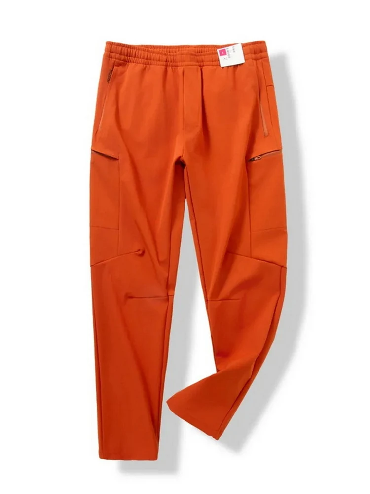 

Мужские спортивные брюки для активного отдыха, туризма и альпинизма: эластичные, дышащие, с множеством карманов, свободного прямого кроя, повседневные, весна-осень