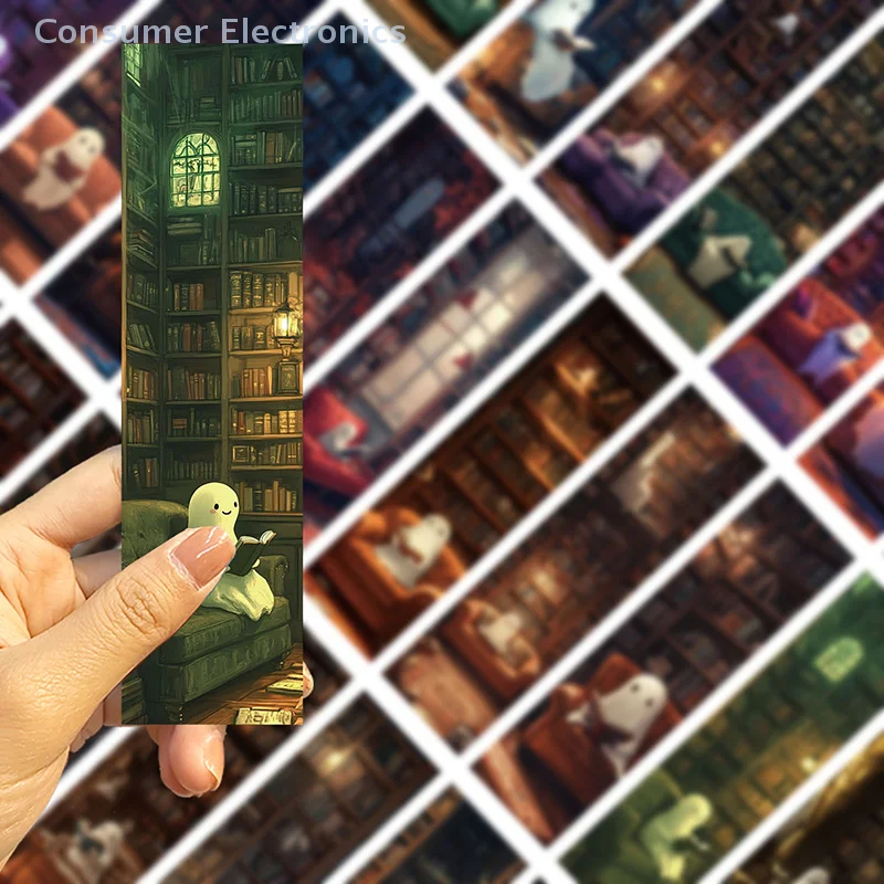 30Pcs Library Ghost Reading Bookmarks Decorating Books Book Page Labeling Aesthetic Decorative Book Markers For Book Lovers