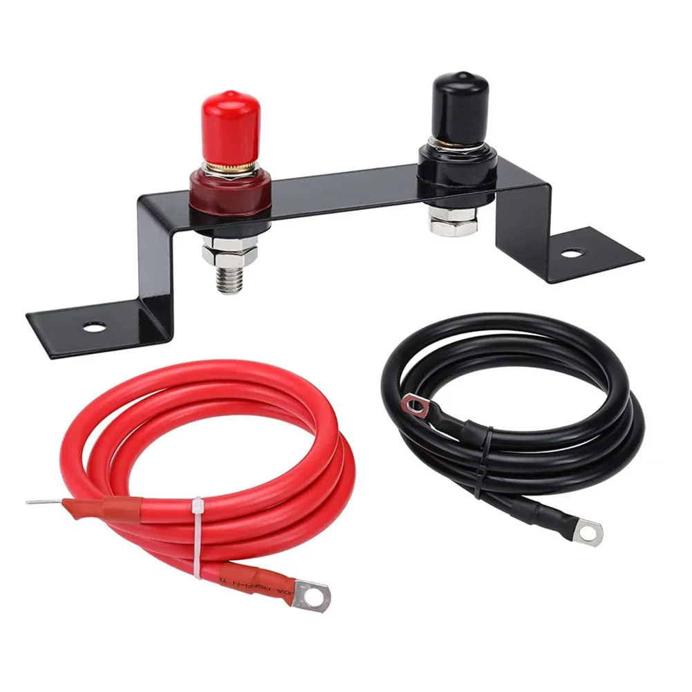 

Waterproof Copper Battery Relocation Kit 1 2m with Jump Post 4AWG/5AWG for UTVs ATVs Cars Trucks RVs Tractors and Boats