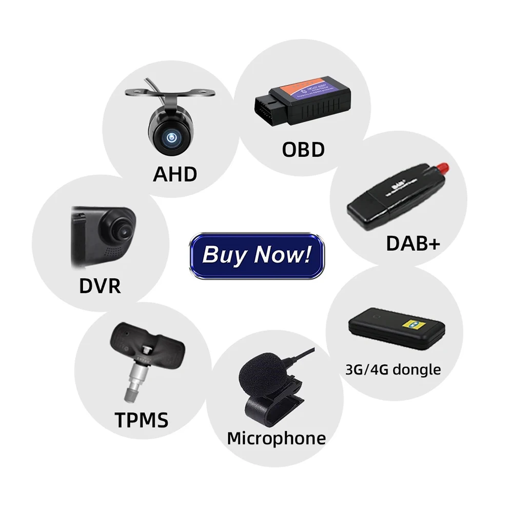 For Android Screen Navigation Car Multimedia Player Accessories Optional