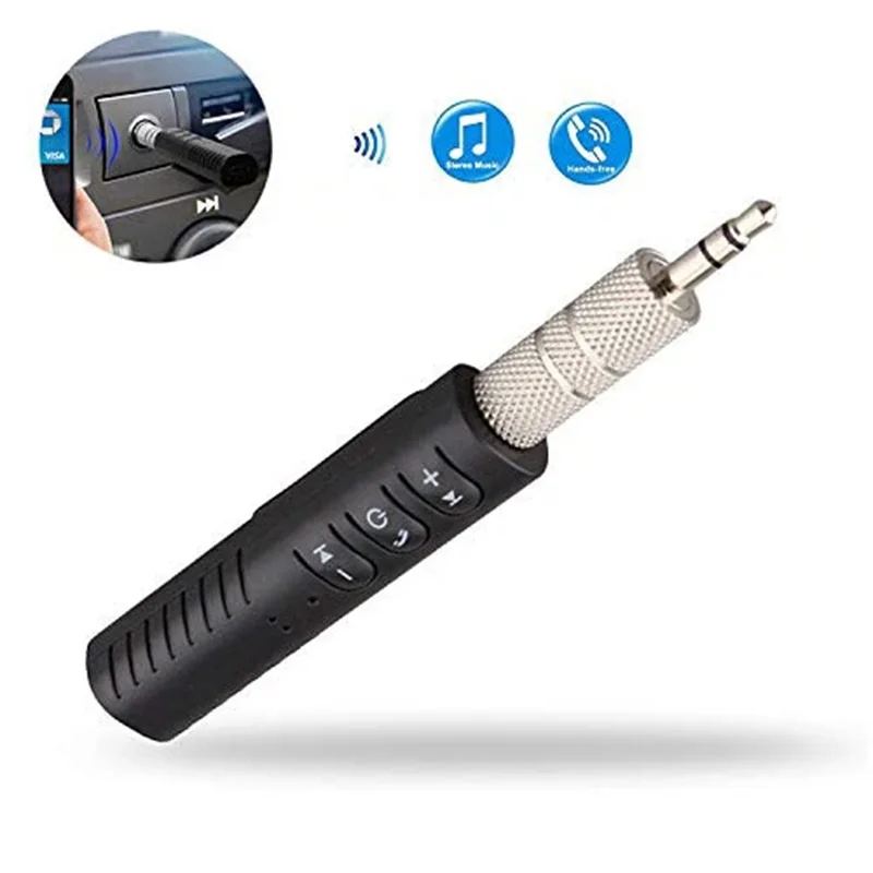 2-in-1-Bluetooth-5.0-Empfänger-Adapter, 3,5-mm-Klinkenstecker, Bluetooth-Sender für Auto, Musik, Audio, Aux, A2dp, Kopfhörerempfänger, Freisprecheinrichtung