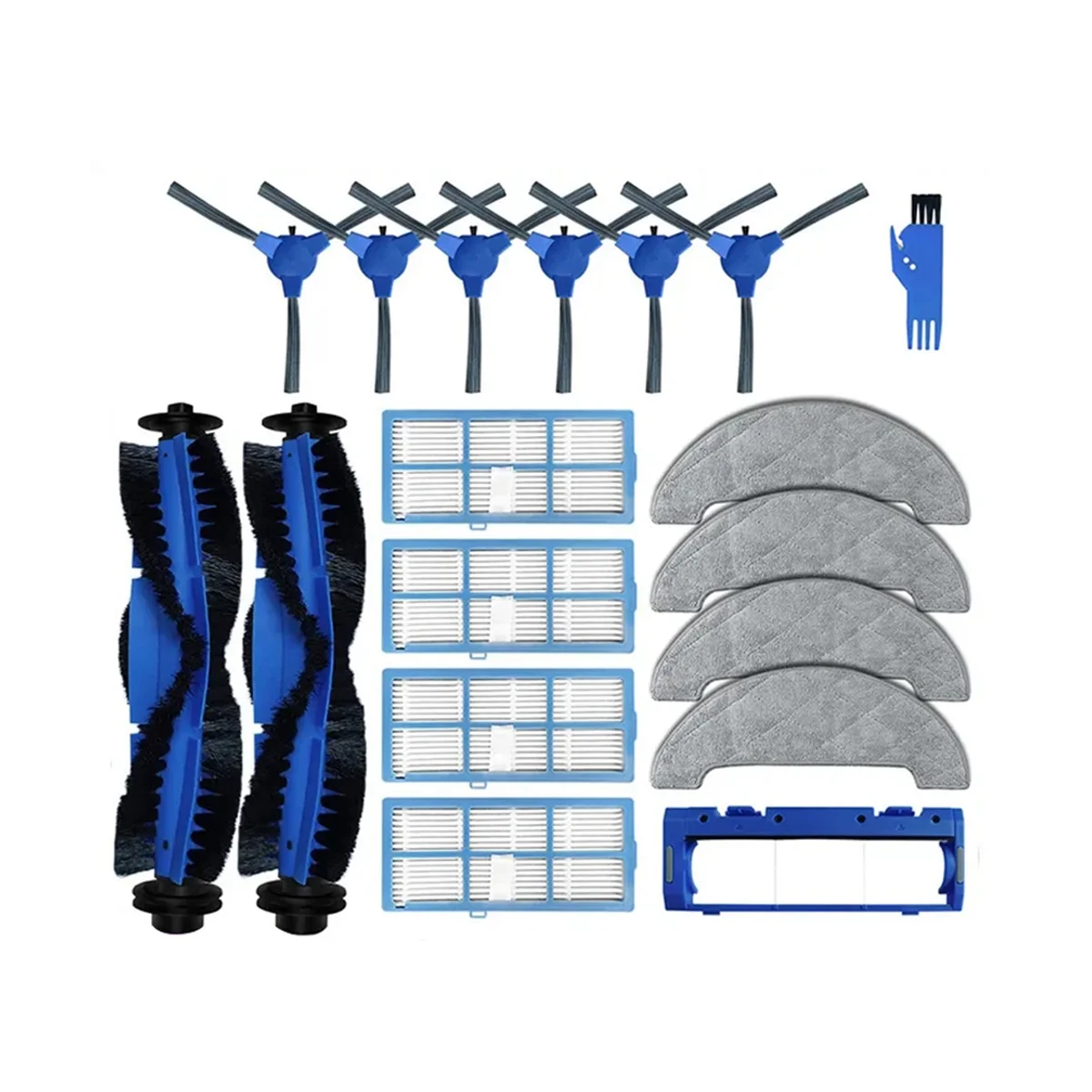 Replacement for G9070 Robot Vacuum Cleaner Spare Parts Main Side Brush Hepa Filter Mop Rag Wipe Accessories