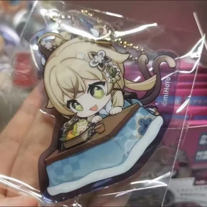 Mihoyo Genshin Impact Kirara w wersji Q, akrylowy brelok do plecaka, etui na słuchawki, dekoracja, kolekcja, prezent urodzinowy dla przyjaciół