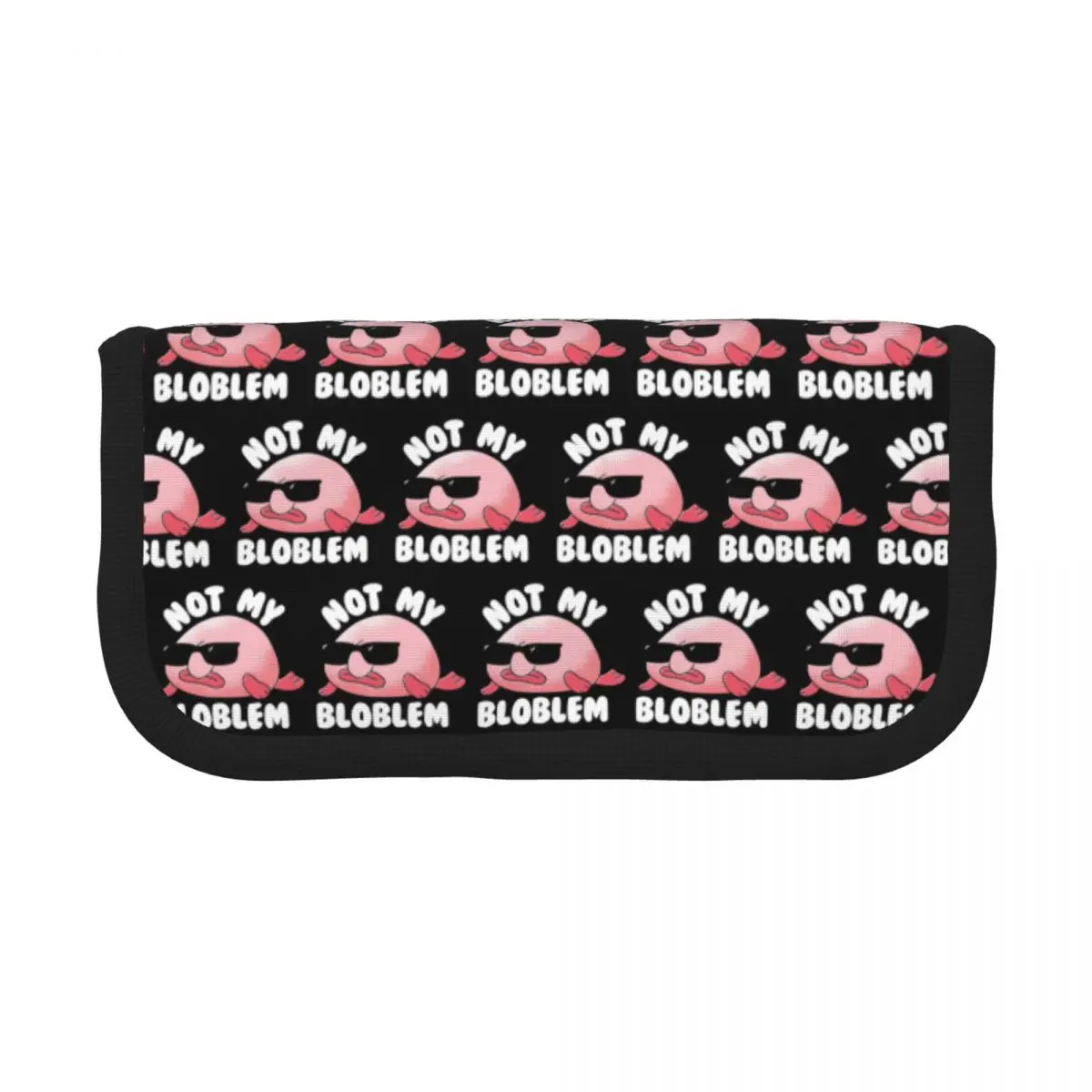 Blobfish Not My Bloblem Not My Problem Pencil Cases for Students Gifts Pen Box Pencil Bag Large Capacity Pencil Pouch Pen Holder