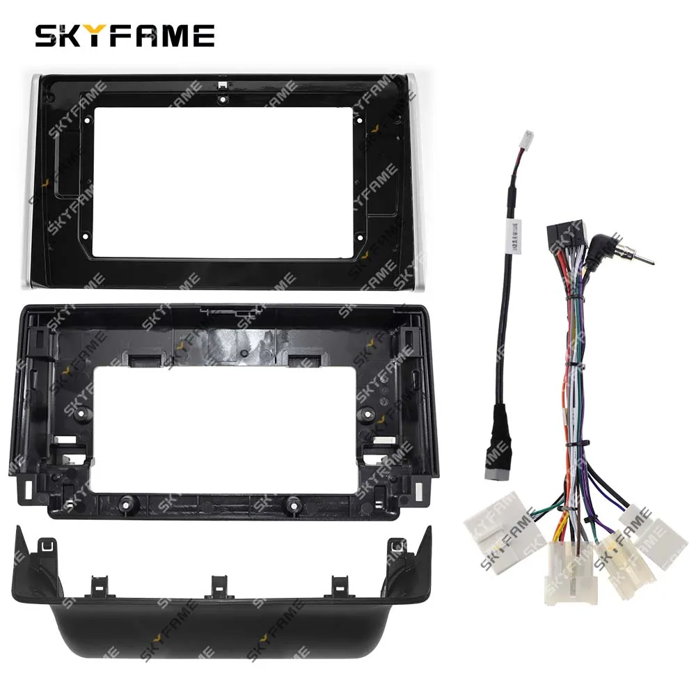 SKYFAME Car Frame Fascia Adapter Canbus Box Decoder Android Radio Dash Fitting Panel Kit For Toyota Rav4 Wildlander