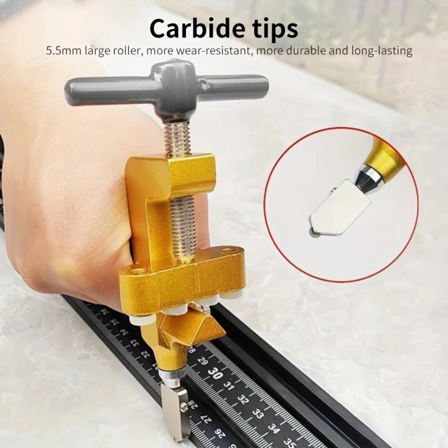 2 in 1 Glass Ceramic Tile Cutter with  Wheel  Roller Cutter Cutting Machine Opener Breaker Tools Accessories