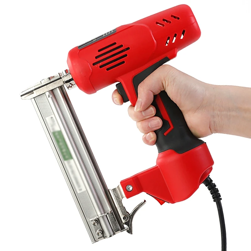 Imagem -02 - Electric Nail Gun Electric Staples Gunelectric Power Tools para Carpintaria Ferramenta de Mão para Unhas Retas 1530 mm eu 2600w 220v