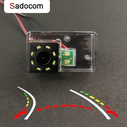 Wireless Car CCD Rear Camera Fisheye 8 12 Led Dynamic Night Vision For Peugeot 206 207 306 307 308 406 407 5008 Partner Tepee