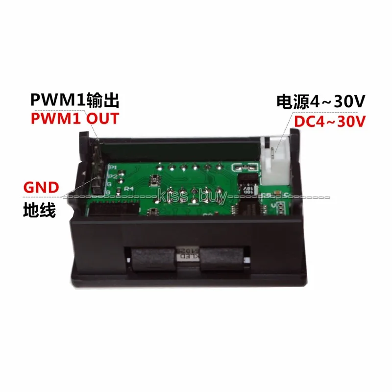 1HZ-160 KHZ Digital display PWM pulse Adjustable frequency duty cycle adjustable Square wave wave signal generator module