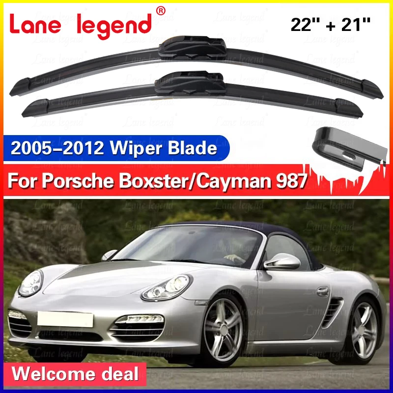 2x Für Porsche Boxster Cayman 987 987C 2005 ~ 2012 Frontscheibe Wischer Klingen Windschutzscheibe Fenster Zubehör 2006 2007 2008 2009