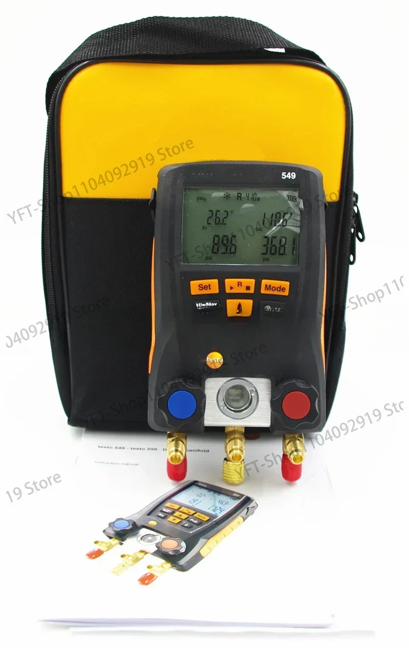 549 Digital Manifold Gauge Meter 2 Valves HVAC 0560 0550+SOFT CASE