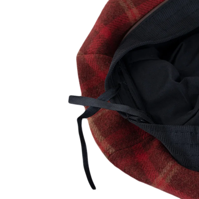 Neue frauen Retro Mode Wolle Baskenmütze Beiläufige Gestrickte Künstler Hut Vielseitig Wmar Runde Top Knospe Hüte Casual Outdoor Berets – Detail 9