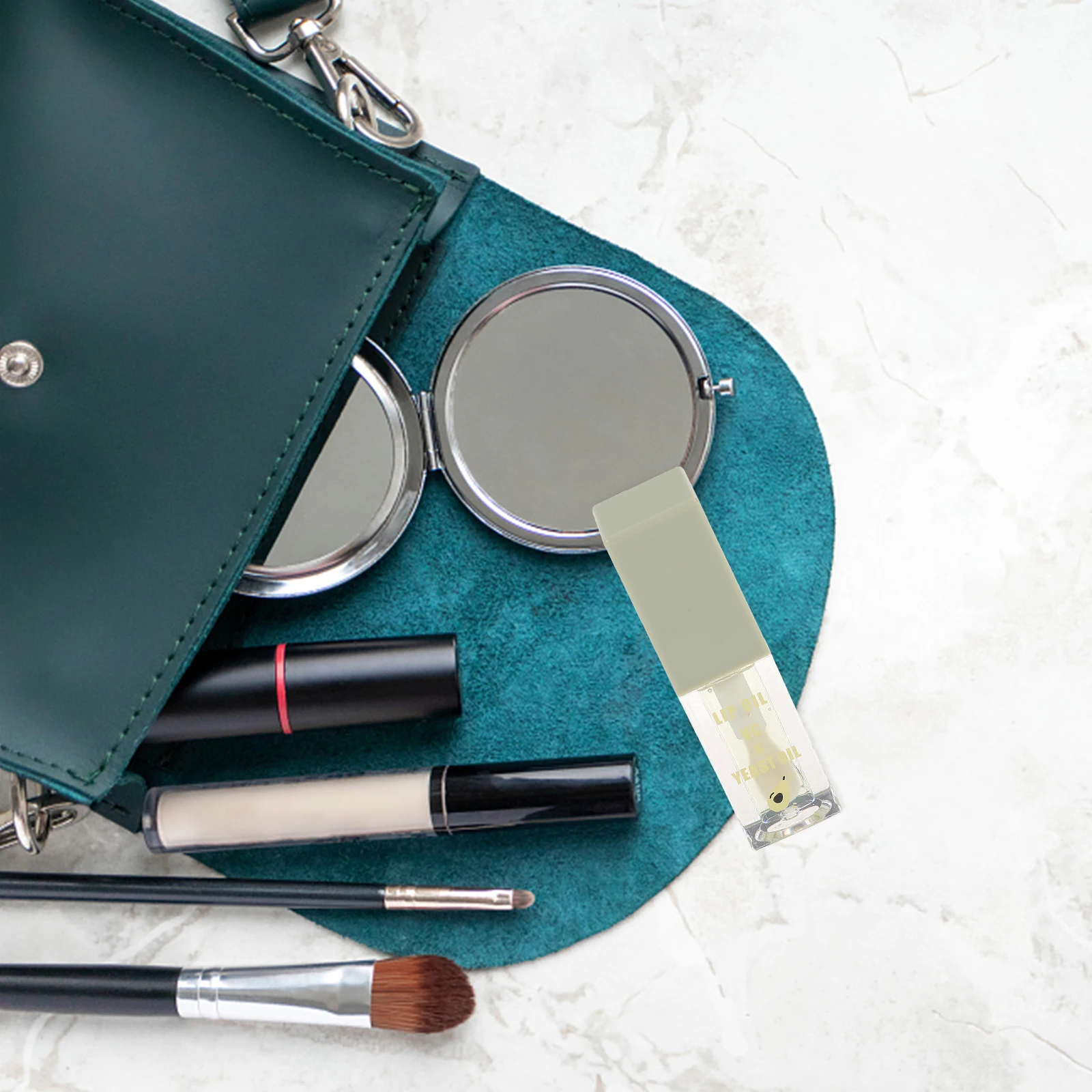 Avocado-Lipgloss, wasserfest, fruchtige Tönung, flüssiger Lippenstift für Mädchen, Spiegel-Finish, täglicher Gebrauch, Perlglanz-Charm, Damenkosmetik