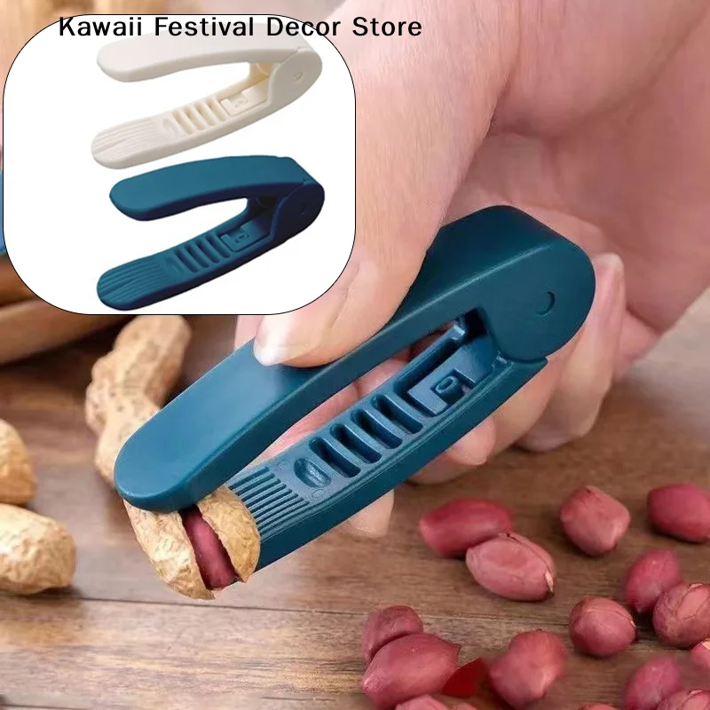 【K】Peanut Crackers Multifunction Nut Peeling Tool Peanut Peelers  Clip  Mouth Gag Badam Shell Opening Tool Peeler
