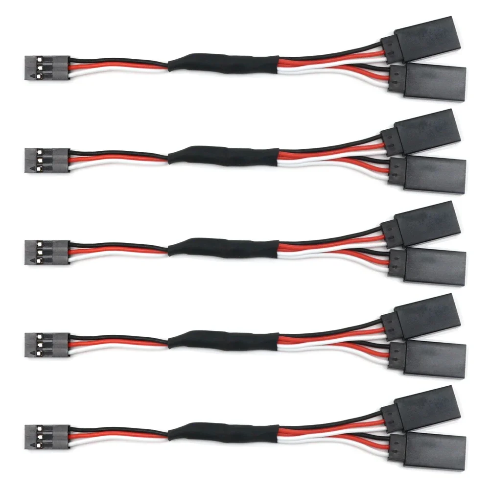 

5pcs/lot 150mm 300mm 500mm RC Servo Y Extension Cord Cable Lead Wire for JR Futaba Rc Battery Drone Car Boat Helicopter Airplane