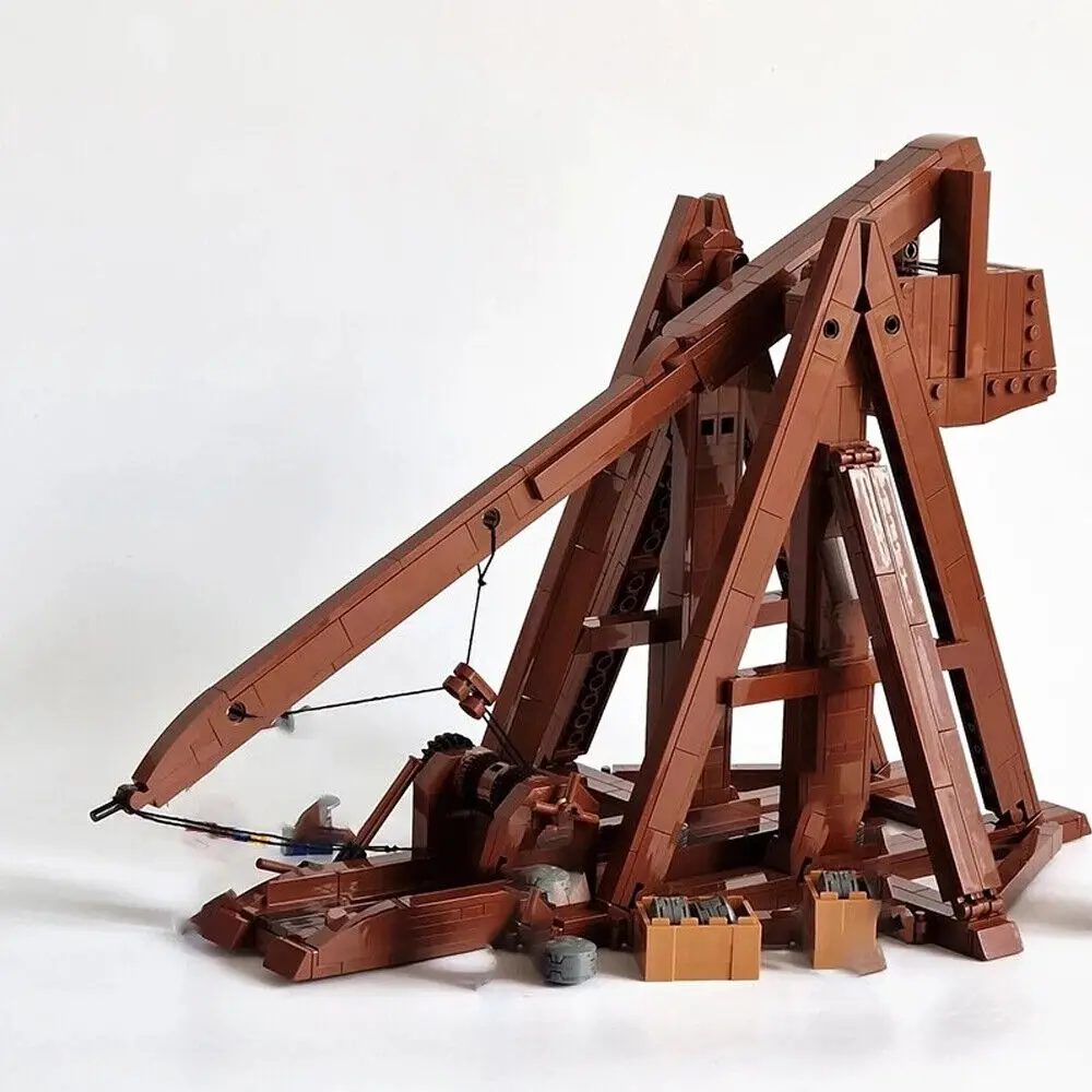 Medieval Trebuchet Building Toys Set for Collection 699 Pieces MOC Build