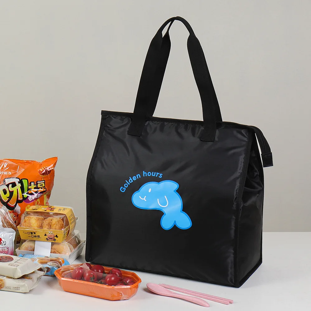 Lunch Box Handbag Thermal Insulation Bag Aluminum Foil Thickened Bento Lunch Box Bag Office Workers and Students Carry Rice Bags