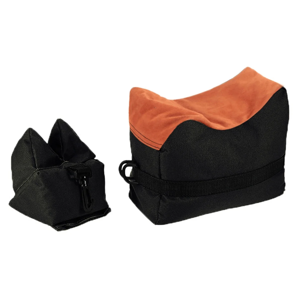 A77I Training Desk Bag Support Bag Support Sandbag Support Front & Rear Hunting Bench Bag Orange-Black