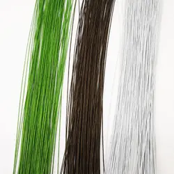 50 개/몫 26 # 0.45mm 꽃 줄기 와이어 꽃꽂이 및 DIY 공예 꽃집 꽃꽂이를 위한 녹색 꽃 와이어 14 인치