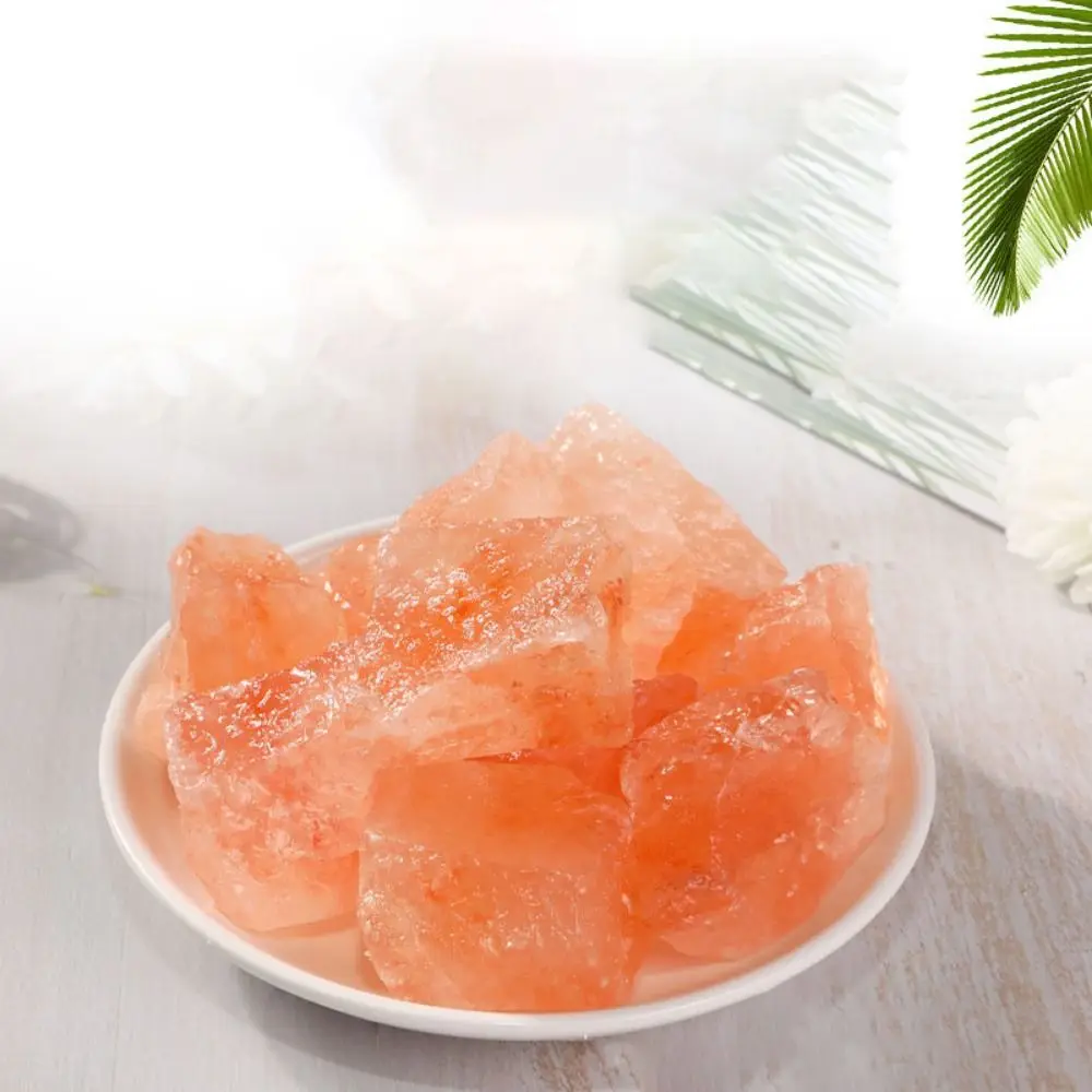 Natural Natural Orange Salt Stone Stone Crafts Crushed Stone crystal raw stone Handicraft Expanded Aromatherapy Stone