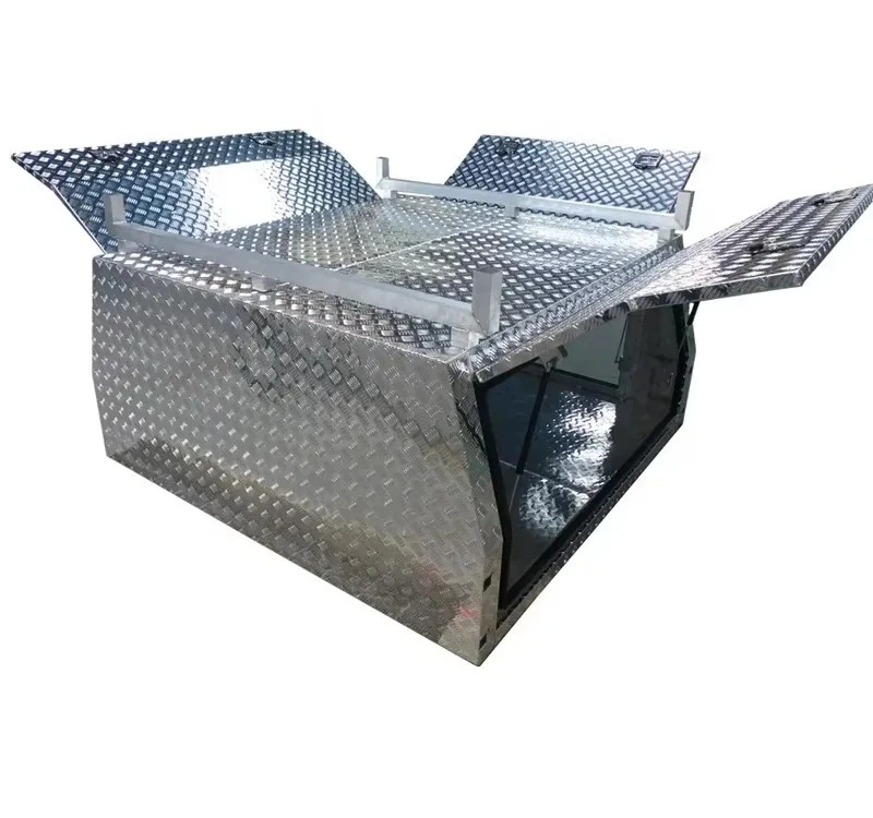 Wholesale Heavy-Duty Aluminum Truck Tool Box Waterproof Feature Custom Size UTE Canopy Vehicle Tool Box Manufacturer's Product
