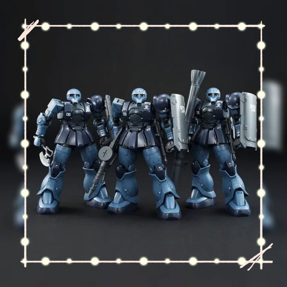 Gto Hg 1/144 Ms-05 Zakui Black Tri Stars Mech Montage Modell Kit Schießen Action Figur Desktop Dekoration Urlaub Geschenk