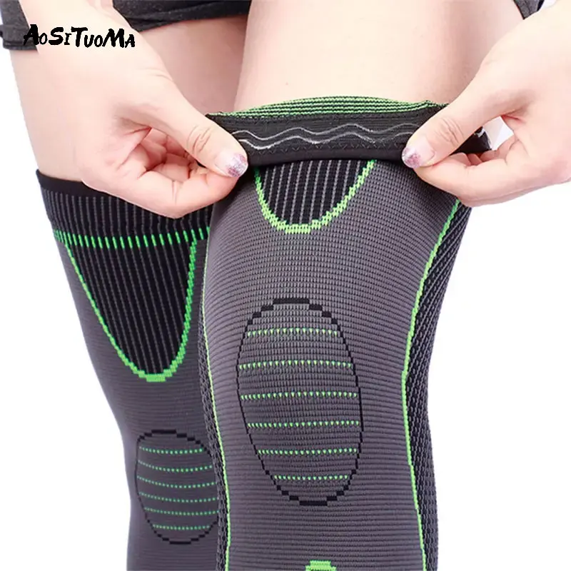 1pc Double Corrugated Pressurized Non-Slip Knee Pads - Breathable Sports Protective Equipment for Maximum Comfort