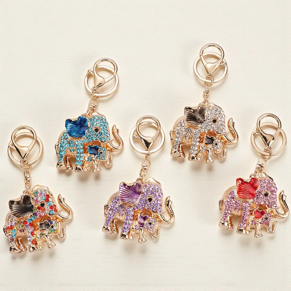 

1PC Trendy Shining Elephant Key Ring Metal Personalized Keychain Beer Can Kitchen Bar Tools Accessories Gift Wholesale