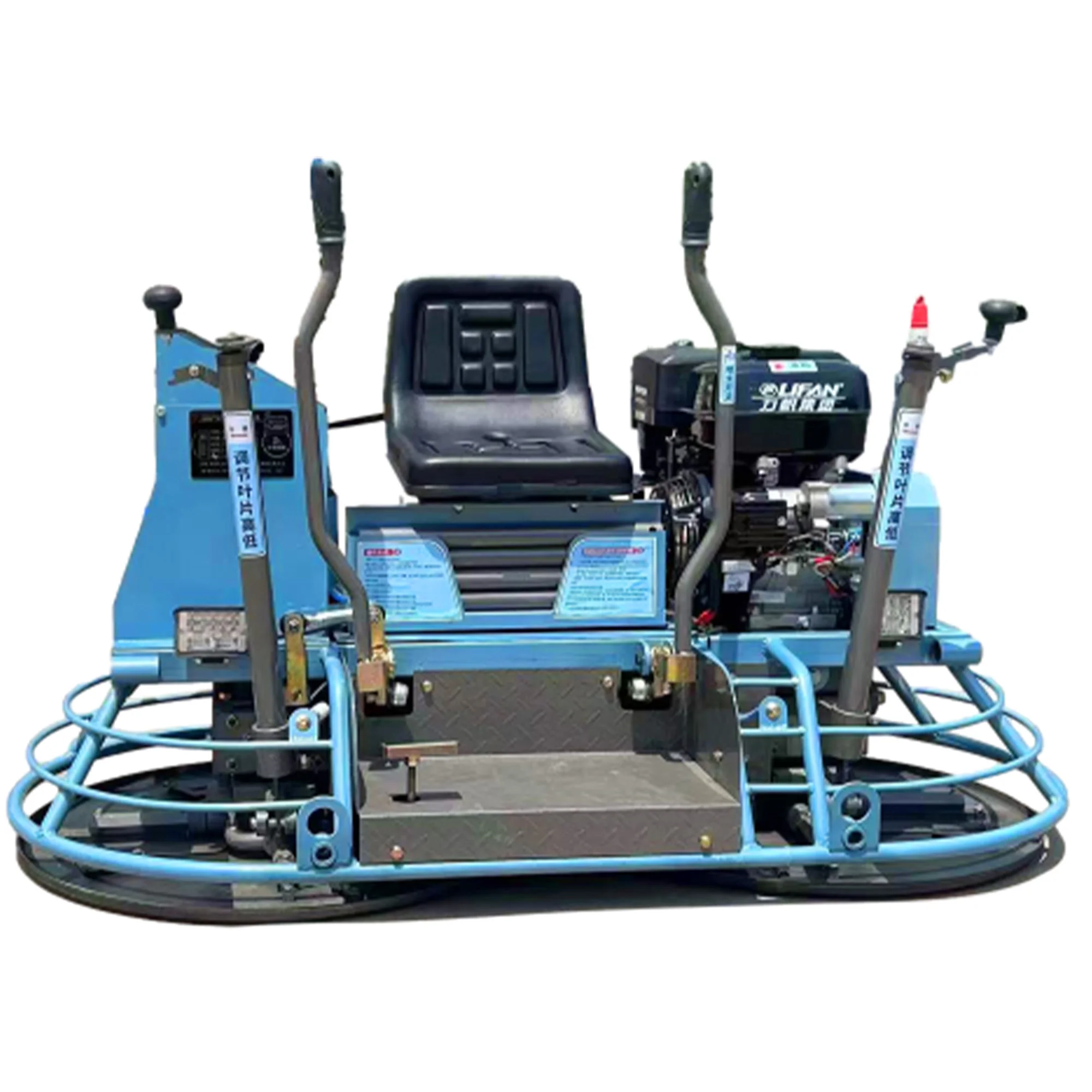 Paseo de doble disco en paleta vibratoria de hormigón, máquina flotante eléctrica de 780mm x 2, a la venta