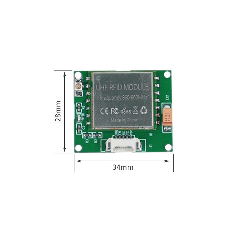 RFID UHF Reader Module TTL 3.3V Connect 860mhz 960mhz RFID Reader Chip UHF Reader UART Board UHF RFID Module