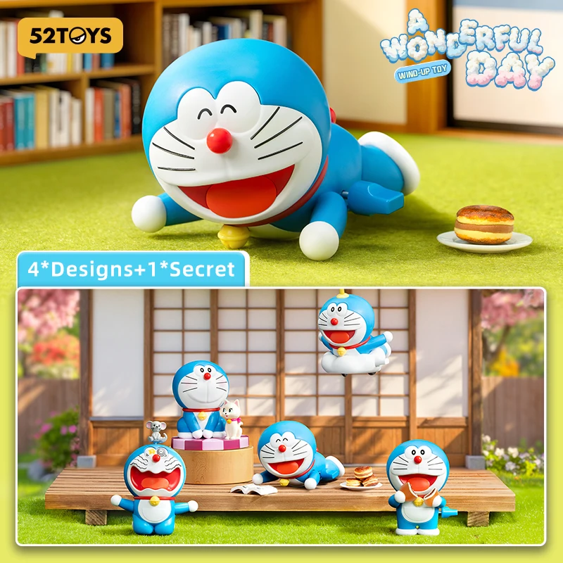 

52TOYS Mystery Box Doraemon A Wonderful Day Wind-up Toy Series, Blind Box, Random Box, 1PC CuteFigure Collectible Toy