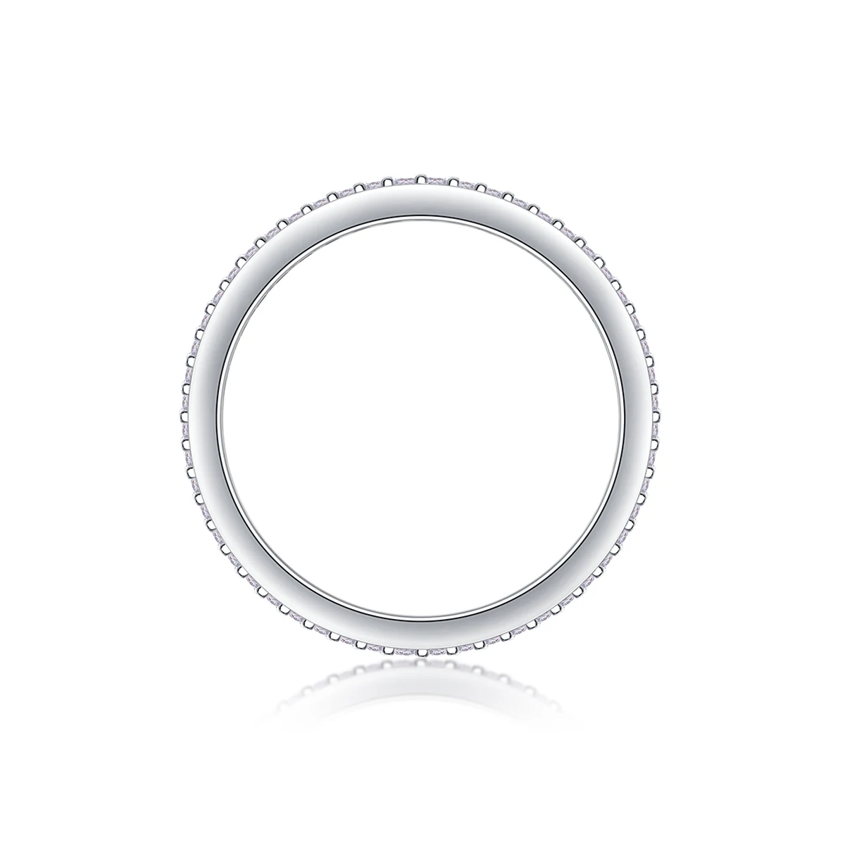 (GRA Certification)صينية من الفضة S925 لخاتم المويسانيت النسائي ، الوزن الفضي ، مناسب للحب ، موديل