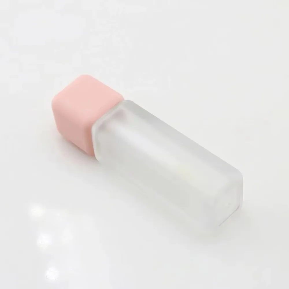 New 5ml Lip Gloss Tube Wand Applicator Refillable Lip Gloss Container Colorful Square Shape Cosmetic Tube Cosmetic Samples