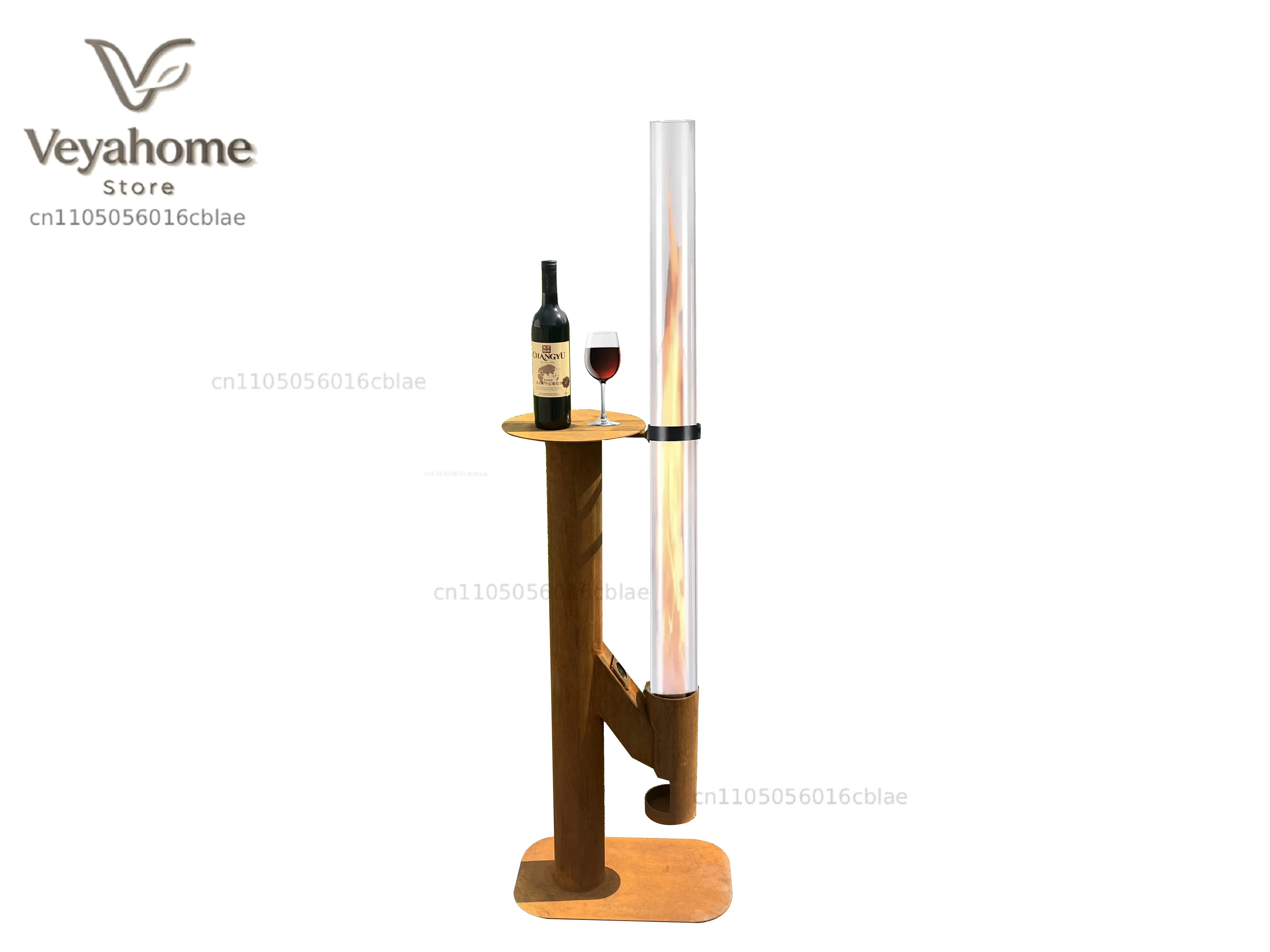 Outdoor Wood Pellet Rocket Stove Smokeless Environmentally Friendly Garden Patio Pellet Heater  Corten  Steel
