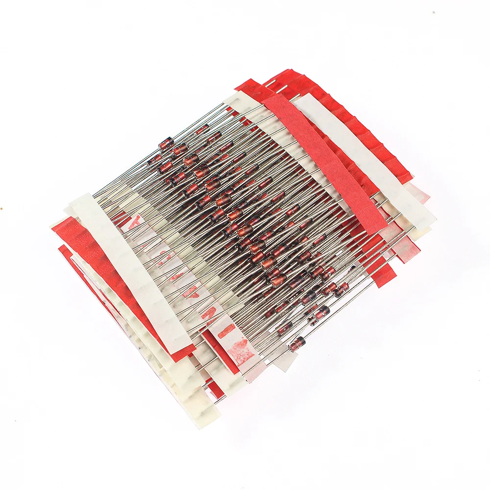 250pcs 25 Value 1W Zener Diode Assorted Kit 3-33V 3V 3.3V 3.6V 3.9V 4.3V 4.7V 7.5V 10V 20V 33V DO-41 Reference Diode Set