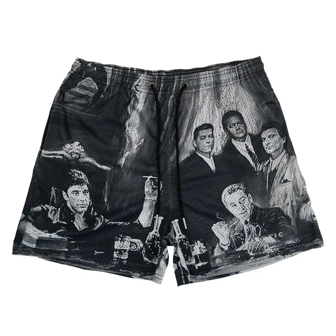 Adult and Children's French-style Vintage Rose 3D Printed Shorts, Suitable for Hawaiian Vacations and Versatile for Commuting
